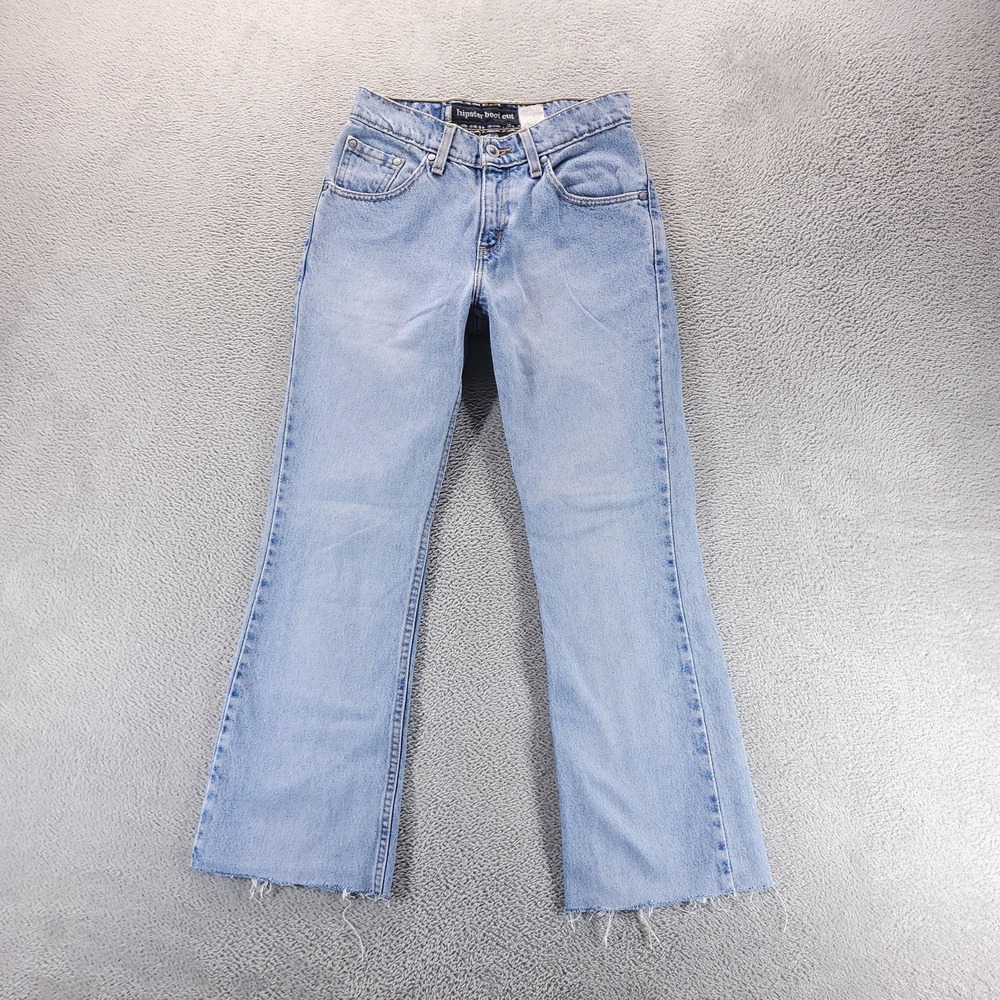 VTG Levis SilverTab Jeans Womens 3 Blue Hipster Bootcut Low Rise USA 90s Denim